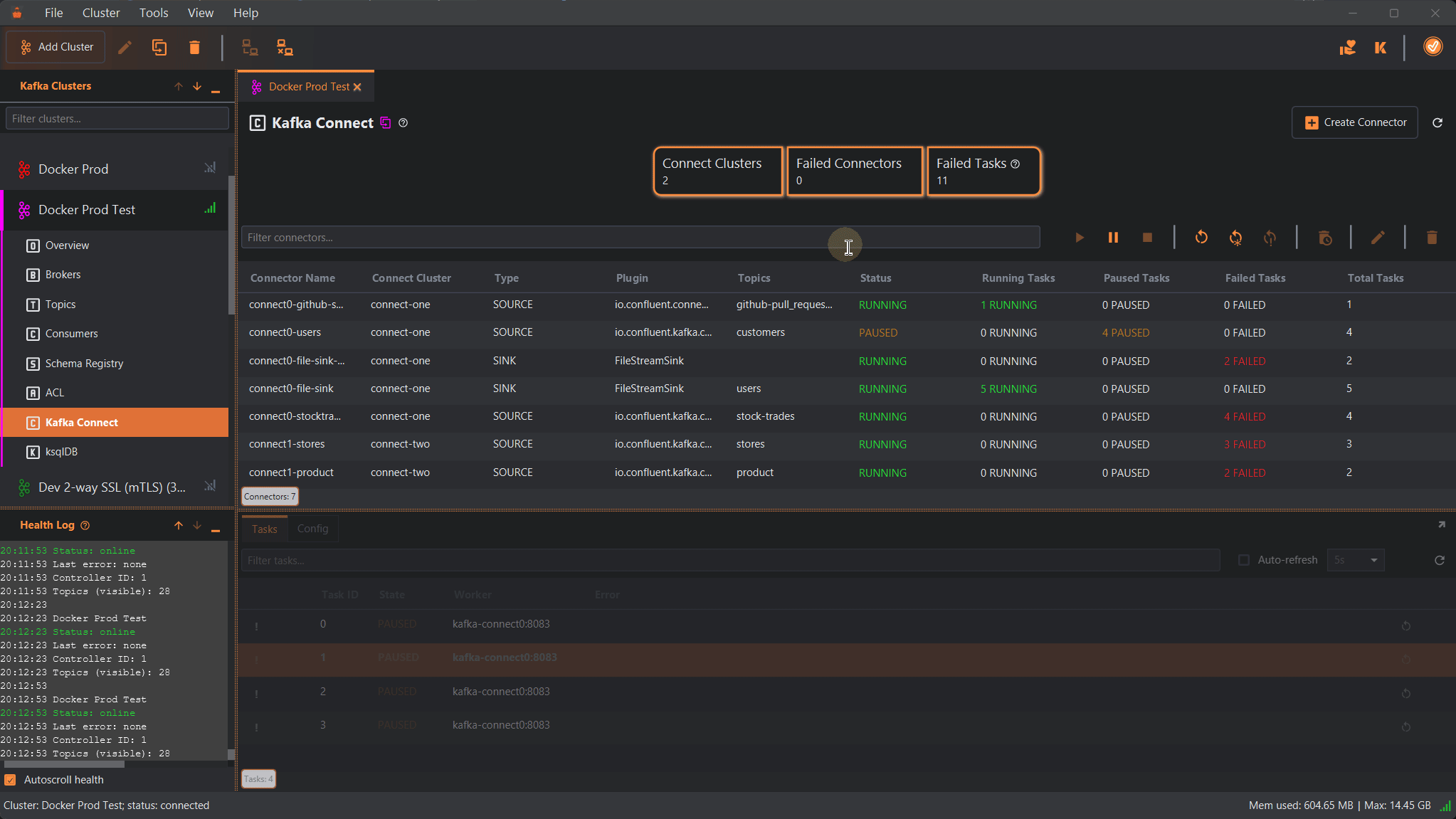 KafkIO Kafka Connect Screenshot